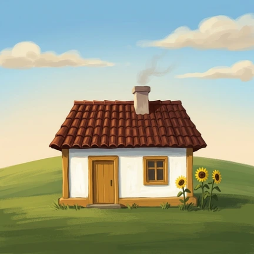Plai: Village Tale icon — a painted Moldovan cottage