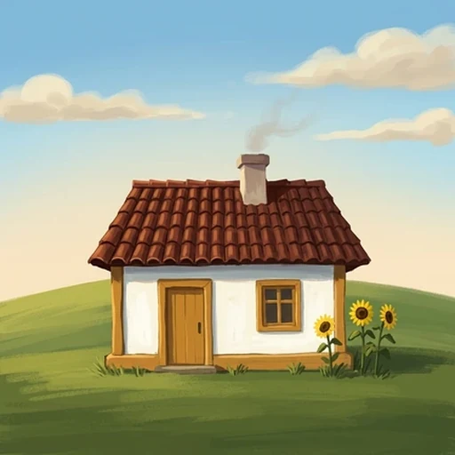 Plai: Village Tale icon — a painted Moldovan cottage
