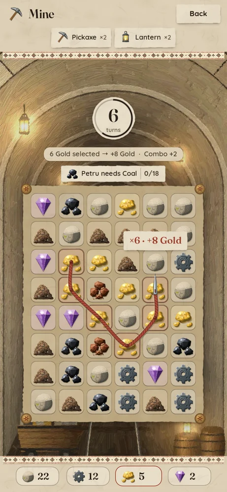 Mining for gold and gems in a limestone gallery