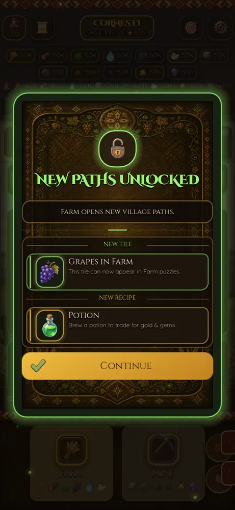 New paths unlocked reveal
