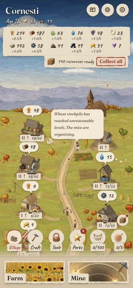 The village in autumn