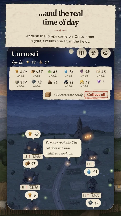 Store screenshot: and the real time of day