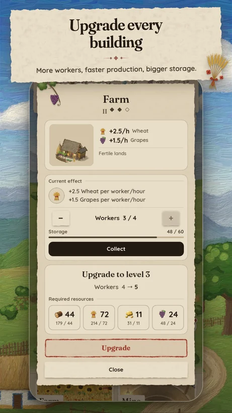 Store screenshot: upgrade every building