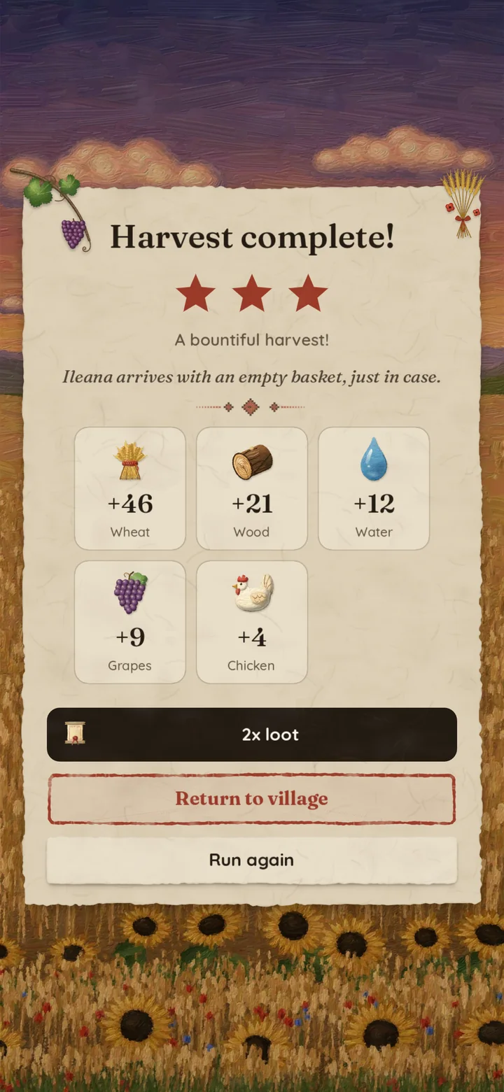 Bringing the harvest home — a puzzle run's rewards